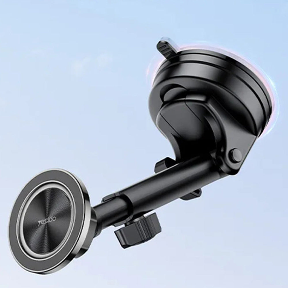 Suport Yesido (C179), for Dashboard/Windshield, Star Ring Magnetic Design, 360, Zinc Alloy, Negru