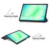 Husa de protectie tableta Techsuit FoldPro compatibil cu Samsung Galaxy Tab A11 Plus / A9 Plus, Albastru