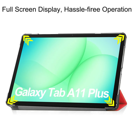 Husa de protectie tableta Techsuit FoldPro compatibil cu Samsung Galaxy Tab A11 Plus / A9 Plus, Rosu