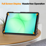 Husa de protectie tableta Techsuit FoldPro compatibil cu Samsung Galaxy Tab A11 / A9, Roz Auriu