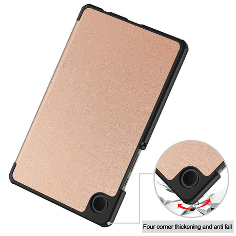 Husa de protectie tableta Techsuit FoldPro compatibil cu Samsung Galaxy Tab A11 / A9, Roz Auriu