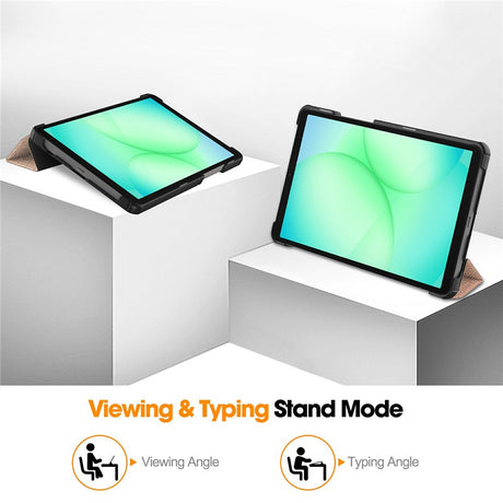 Husa de protectie tableta Techsuit FoldPro compatibil cu Samsung Galaxy Tab A11 / A9, Roz Auriu