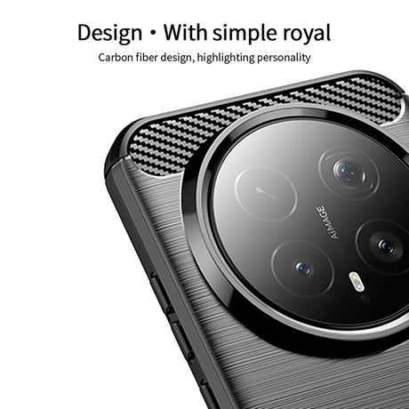 Husa de protectie Techsuit Carbon Silicone compatibil cu Honor Magic8 Pro, Negru