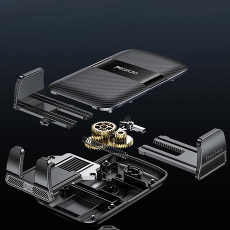 Suport Yesido (C275), for Dashboard, 1260-Degree All-Round Adjustment Design, 4.7-7.2" Phone, Negru
