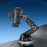 Suport Yesido (C275), for Dashboard, 1260-Degree All-Round Adjustment Design, 4.7-7.2" Phone, Negru