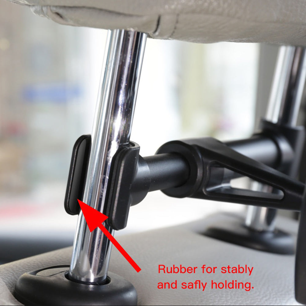 Suport Yesido (C29), for Rear Seat, Silicone Clip, 360, 4-10inch Devices, Negru