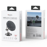 Suport Yesido with Wireless Charging (C306), for Dashboard, Anti Shake, Zinc Alloy, 15W, Negru