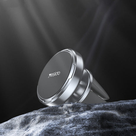 Suport Yesido Mini (C214), Magnetic, for Air Vent, Free Rotation, Zinc Alloy, Non-slip, Universal, Negru