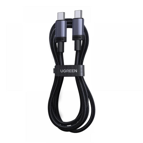 Cablu Ugreen (65907), Type-C to Type-C, Fast Charging, 240W, 5A, 480Mbps, Nylon Braided, 1m, Gri