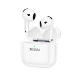 Casti Yesido (TWS32), with ANC, Microphone, Bluetooth 5.4, Half-In-ear Design, 300mAh, Alb