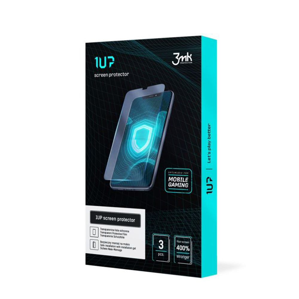 Folie de protectie 3mk 1UP (set de 3) compatibil cu iPhone 17 Pro Max, Transparent