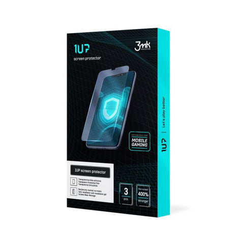 Folie de protectie 3mk 1UP (set de 3) compatibil cu iPhone 17 Pro Max, Transparent