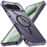 Husa de protectie Techsuit Shockproof Clear Silicone MagSafe compatibil cu Google Pixel 10 Pro XL, Negru Fumuriu