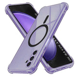 Husa de protectie Techsuit Shockproof Clear Silicone MagSafe compatibil cu Samsung Galaxy S23 FE, Negru Fumuriu