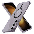 Husa de protectie Techsuit Shockproof Clear Silicone MagSafe compatibil cu Samsung Galaxy S23 Plus, Negru Fumuriu
