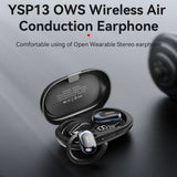 Casti Yesido (YSP13), with Bluetooth V5.3, Open-ear Design, Air Conduction Sound, 600mAh, LED, Negru