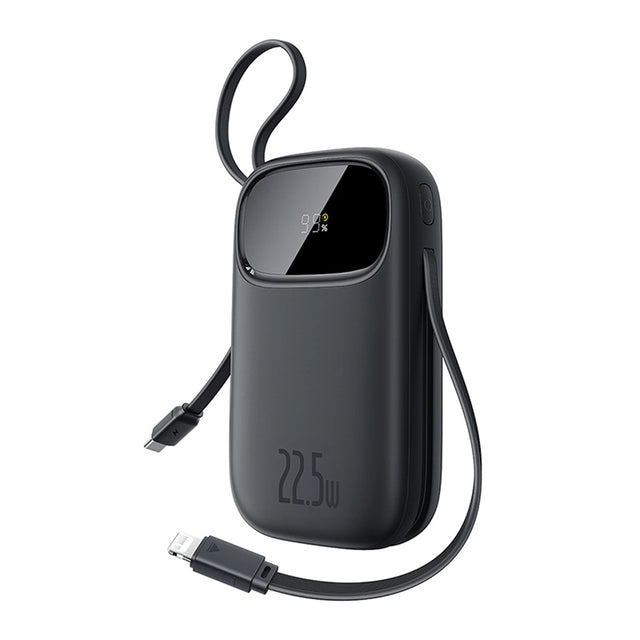 Baterie externa Baseus EnerFill FC31 (P10082106123-00), USB, Type-C, with Cable, 22.5W, 10000mAh, Digital Display, Negru
