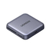 Stocare Ugreen Magnetic Card Reader CM898 (65095), 2x Type-C, SD/TF Card, PD100W Fast Charging, 312MB/s, 4K, 2TB, Gri