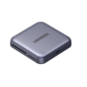 Stocare Ugreen Magnetic Card Reader CM898 (65095), 2x Type-C, SD/TF Card, PD100W Fast Charging, 312MB/s, 4K, 2TB, Gri