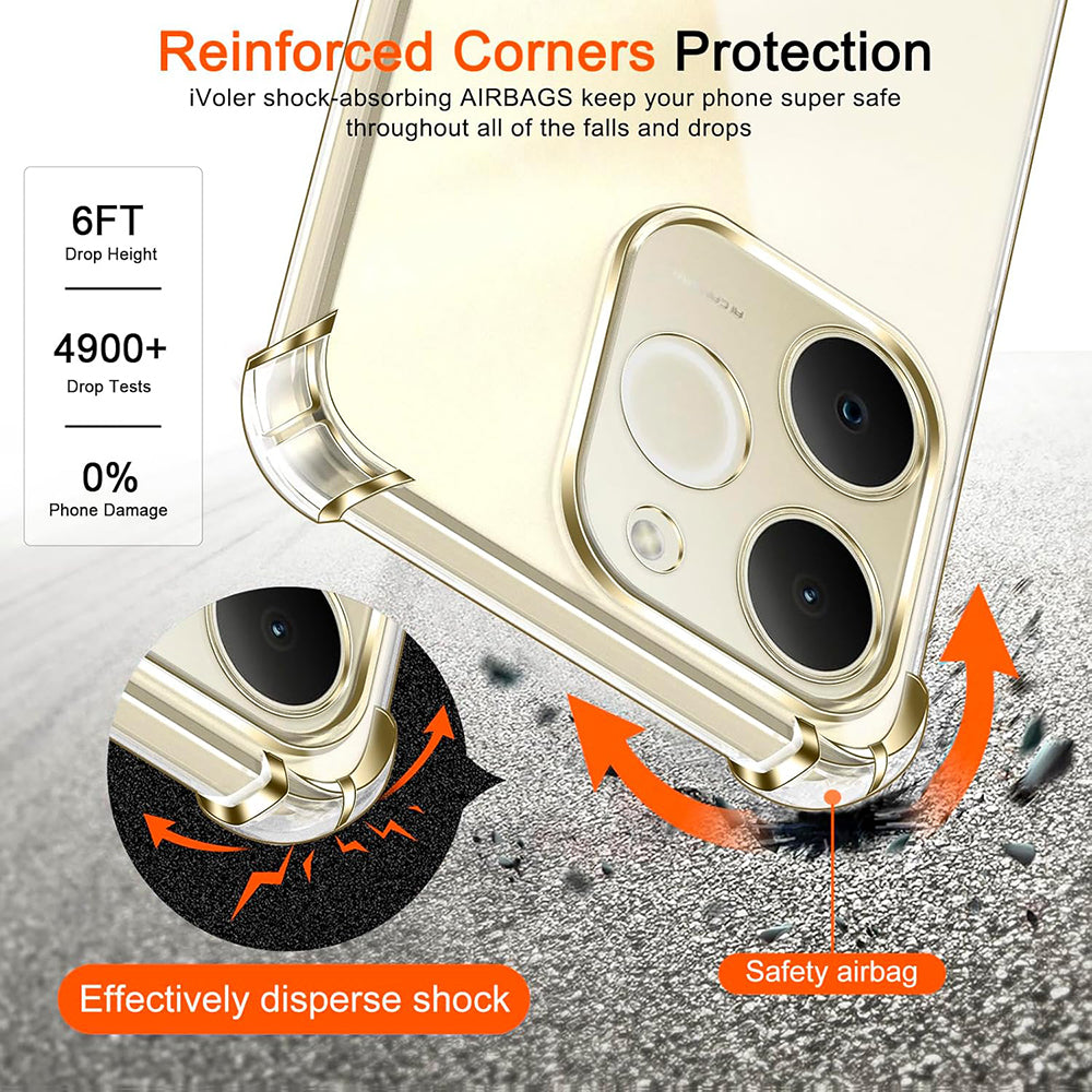 Husa de protectie Techsuit Shockproof Clear Silicone compatibil cu Oppo Find X9 Pro, Transparent