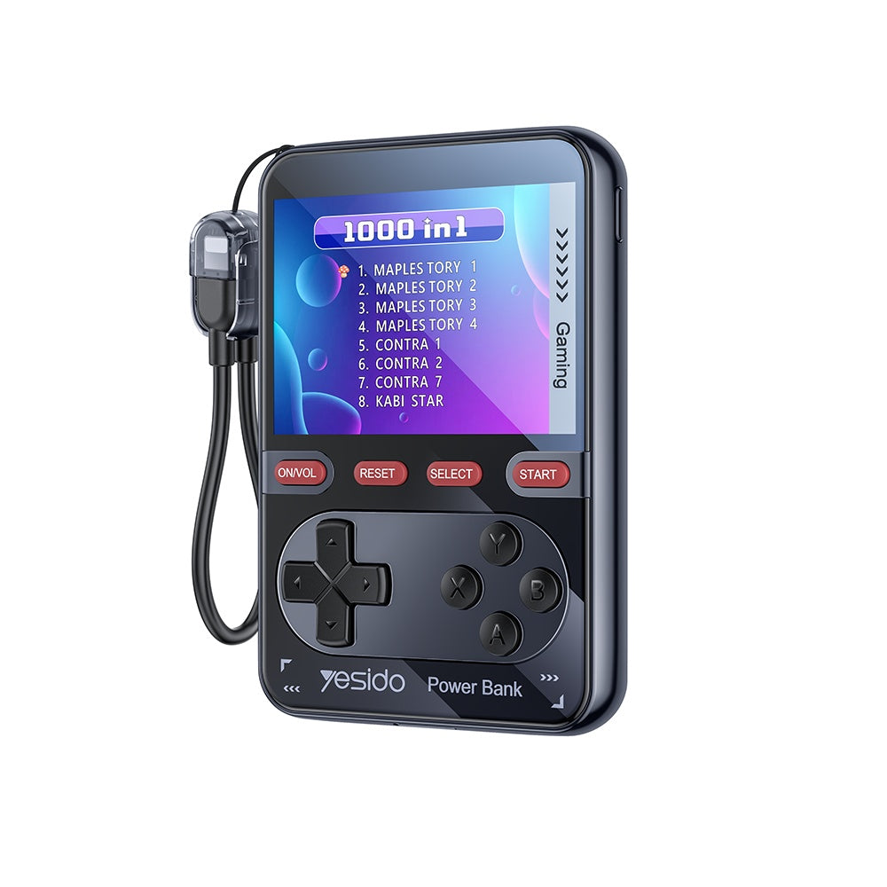 Baterie externa Yesido (YP87), 10000mAh, Lightning / Type-C, 20W, Negru