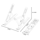 Suport Yesido Laptop (LP07), Stable & Secure Design, 7-Level Height Adjustment, Aluminum Alloy, for 13-20" Laptops, Argintiu