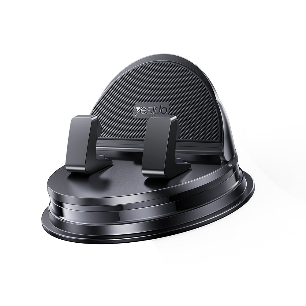 Suport Yesido (C268), Dashboard, 360° Base, Automatic Clamping, for 4–8inch Phones, Waterproof, 3M Adhesive, Negru