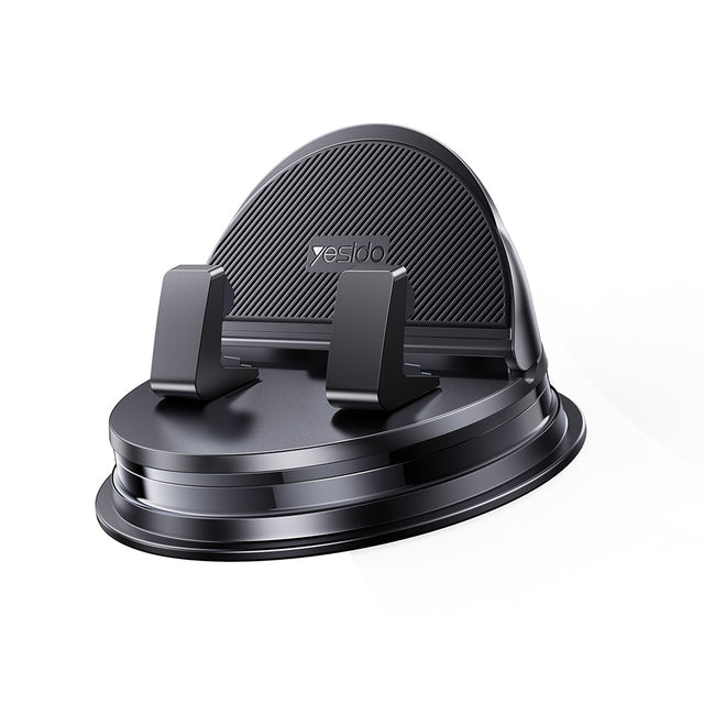 Suport Yesido (C268), Dashboard, 360° Base, Automatic Clamping, for 4–8inch Phones, Waterproof, 3M Adhesive, Negru