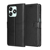 Husa de protectie Techsuit Leather Folio compatibil cu Honor X5c Plus, Negru