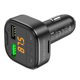 Gadget Borofone FM Modulator and Car Charger Flash (BC43), Bluetooth V5.0, 2x USB, MicroSD Card Slot, QC3.0, 18W, Negru