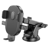 Suport Borofone Grand (BH93), with Suction Cup, for Dashboard/Windshield, 360° Adjust, Telescopic Arm, 4.5–7", Negru
