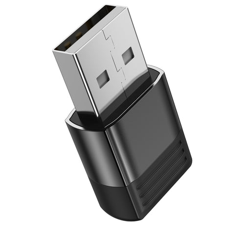 Adaptor Borofone Adapter (BV18), USB2.0 Male to Type-C Female, Data Transmission, OTG Function, Fast Charge up to 3A, Negru