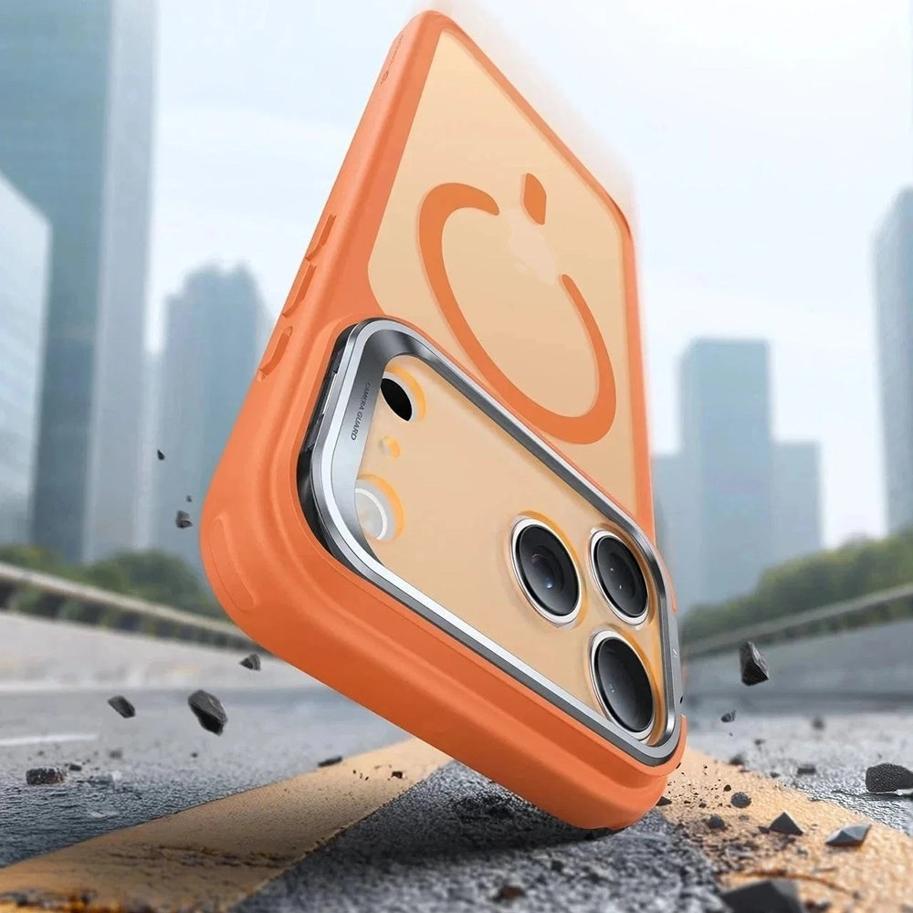 Husa de protectie ESR Classic Hybrid HaloLock Kickstand compatibil cu iPhone 17 Pro Max, Frosted Orange