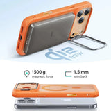 Husa de protectie ESR Classic Hybrid HaloLock Kickstand compatibil cu iPhone 17 Pro, Frosted Orange