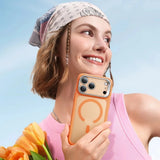 Husa de protectie ESR Classic Hybrid HaloLock Kickstand compatibil cu iPhone 17 Pro, Frosted Orange