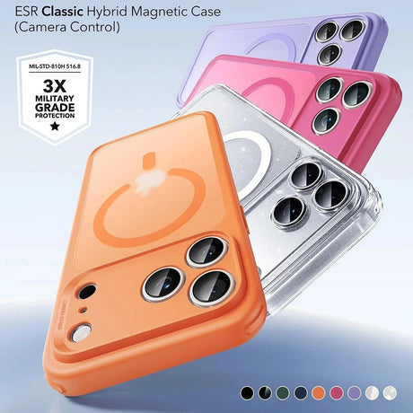 Husa de protectie ESR Classic Hybrid HaloLock compatibil cu iPhone 17 Pro Max, Frosted Orange