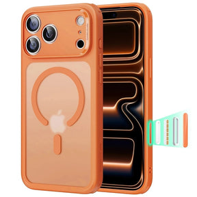 Husa de protectie ESR Classic Hybrid HaloLock compatibil cu iPhone 17 Pro Max, Frosted Orange