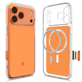 Husa de protectie Spigen Ultra Hybrid T MagSafe (ACS10477) compatibil cu iPhone 17 Pro, Glossy Orange