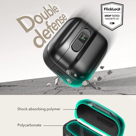 Casti ESR Pulse Magnetic FlickLock, Apple AirPods Pro 3, Albastru Inchis