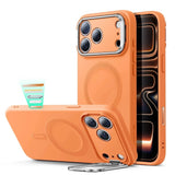 Husa de protectie ESR Cloud Soft HaloLock Kickstand compatibil cu iPhone 17 Pro Max, Portocaliu