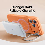 Husa de protectie ESR Cloud Soft HaloLock Kickstand compatibil cu iPhone 17 Pro, Portocaliu
