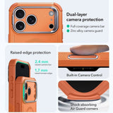 Husa de protectie ESR Cyber Armor Kickstand compatibil cu iPhone 17 Pro Max, Portocaliu