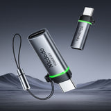 Adaptor Mcdodo Adapter Auto Power Off (OT-6010), Lightning to Type-C, 60W, 3A, 480Mbps, Charging & Data Sync, with Lanyard, Negru