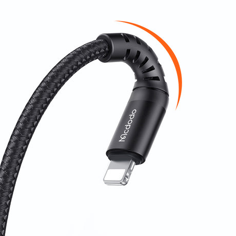 Cablu Mcdodo (CA-2261), USB to Lightning, Nylon Braided, Aluminum Alloy, 3A, 1m, Negru