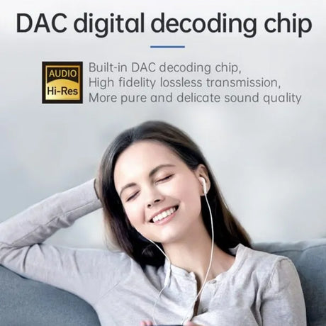Adaptor Mcdodo Audio Adapter (CA-7670), Type-C to 2x Type-C, PD60W Fast charge, Hi-Res, DAC chip, Suport Call Function, Negru