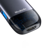 Hub/Dock Mcdodo Hub (HU-7420), 10in1, 2x USB2.0, 2x USB3.0, USB-C PD100W, VGA, HDMI 4K, LAN, SD/TF Slot, 5Gbps, Type-C Cable, Gri