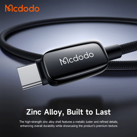 Cablu Mcdodo (CA-0020), with Auto Brightness Adjustment, USB-A to USB-C, 6A, 1.2m, Negru