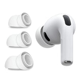 Casti Techsuit (set de 3) Replacement Ear Tips AirVibe (ET2), for Apple AirPods Pro 3, Premium Silicone XS, S, L Sizes, Alb
