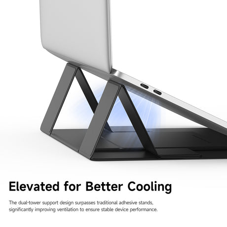 Suport Mcdodo Magnetic Foldable Stand Napa Series (FS-8020), for Laptop/Tablet, 3 Adjustable Angles, 11-16"/7-11", Negru