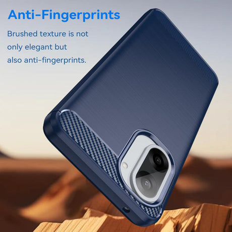 Husa de protectie Techsuit Carbon Silicone compatibil cu Honor X5c Plus, Albastru